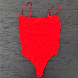 SKIMS Bright Red Kids Bodysuit